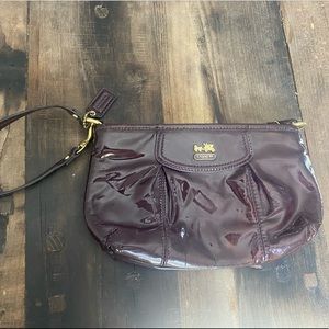 Patent leather Coach wristlet - see all pictures